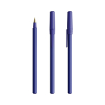 Caneta de plástico de escrita suave com tinta azul Round Stic BIC® cor azul bondi