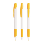 Esferográfica de plástico com botão retrátil e tinta preta BIC® cor amarelo