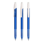 Lapiseira de plástico BIC® com clip resistente e mecanismo retrátil cor azul transparente