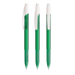 Lapiseira de plástico BIC® com clip resistente e mecanismo retrátil cor verde transparente