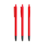 Caneta de plástico com ponteiro tátil e tinta azul Clic Stic BIC® cor vermelho