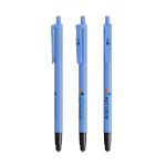 Caneta de plástico com função tátil e escrita preta Clic Stic BIC® cor azul