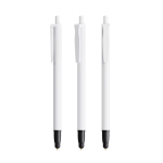 Caneta de plástico com função tátil e escrita preta Clic Stic BIC® cor branco
