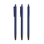 Caneta de plástico com função tátil e escrita preta Clic Stic BIC® cor azul-marinho