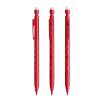 Lapiseira de plástico recarregável com borracha e 2 minas 0,7 mm BIC® cor vermelho