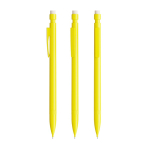 Lapiseira de plástico recarregável com borracha e 2 minas 0,7 mm BIC® cor amarelo