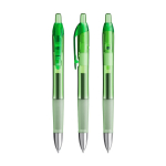 Caneta retrátil de plástico com tinta azul Intensity® Gel Clic BIC® cor verde transparente