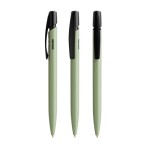 Caneta BIC® com corpo 100% biodegradável e tinta azul cor verde