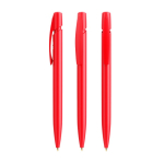 Caneta de plástico com clipe personalizável e tinta azul BIC® cor vermelho