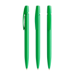 Caneta de plástico com clipe personalizável e tinta azul BIC® cor verde tropical