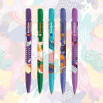 Caneta de plástico com clipe personalizável e tinta azul BIC®