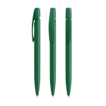Caneta de plástico com pega ergonómica e tinta preta BIC® cor verde