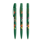 Caneta de plástico com pega ergonómica e tinta preta BIC® cor verde
