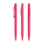 Caneta de plástico com pega ergonómica e tinta preta BIC® cor cor-de-rosa