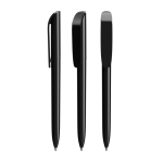 Caneta de plástico com clip largo e escrita azul BIC® cor preto