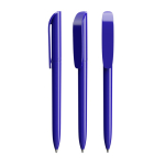 Caneta de plástico com clip largo e escrita azul BIC® cor azul