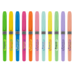 Marcador fluorescente com pega e várias cores Brite Liner® BIC® vista traseira
