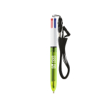 Caneta de plástico com lanyard, tinta 3 cores e 1 marcador BIC® vista principal