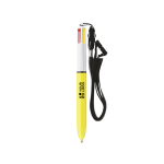 Caneta de plástico com lanyard para pendurar de 4 cores Sun BIC® vista principal