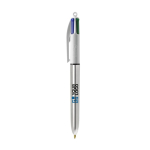 Caneta de plástico com acabamento metálico e tinta de 4 cores BIC® vista principal