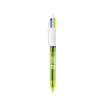 Esferográfica de plástico com marcador fino e tinta 4 cores Fluo BIC® vista principal