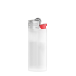Isqueiro compacto de plástico com segurança infantil BIC® J25 cor branco transparente