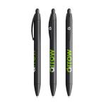 Caneta de plástico com corpo largo e escrita azul Wide Body BIC® cor preto