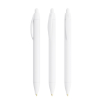 Caneta de plástico com corpo largo e tinta preta Wide Body BIC® cor branco