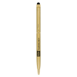 Caneta metálica com função tátil e tinta azul Sleek Stylus BIC® cor dourado
