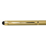 Caneta metálica com função tátil e tinta azul Sleek Stylus BIC® cor dourado