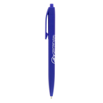 Caneta de plástico com mecanismo retrátil e escrita azul BIC® cor azul-escuro
