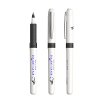 Roller em plástico com pega ergonómica e tinta azul Grip Roller BIC® cor branco