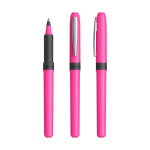 Roller em plástico com pega ergonómica e tinta azul Grip Roller BIC® cor fúcsia