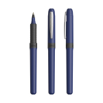Roller em plástico com pega ergonómica e tinta azul Grip Roller BIC® cor azul-marinho