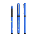 Roller de plástico com pega ergonómica e tinta preta Grip Roller BIC® cor azul