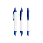 Caneta de plástico com impressão 360° e tinta azul Wide Body Mini BIC® cor azul transparente