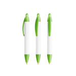 Caneta de plástico com impressão 360° e tinta azul Wide Body Mini BIC® cor verde transparente