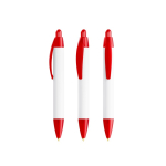 Caneta de plástico impressão 360º e tinta preta Wide Body Mini BIC® cor vermelho transparente