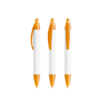 Caneta de plástico impressão 360º e tinta preta Wide Body Mini BIC® cor cor-de-laranja transparente