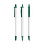 Caneta em plástico reciclado, ampla área de marcação e tinta azul BIC® cor verde