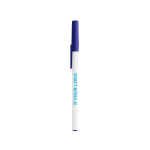 Caneta clássica de plástico com tampa e tinta preta Round Stic BIC® vista principal