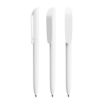 Caneta reciclada com clip e escrita preta Super Clip Ecolutions BIC® cor branco