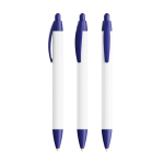 Caneta BIC® de plástico reciclado com corpo largo e tinta azul cor azul-marinho