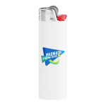 Isqueiro de plástico BIC® J26 com elevada segurança e durabilidade cor branco
