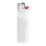 Isqueiro de plástico BIC® J26 com elevada segurança e durabilidade cor branco transparente