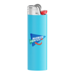 Isqueiro de plástico BIC® J26 com elevada segurança e durabilidade cor ciano