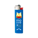 Isqueiro de plástico com design fino e chama estável BIC® J23 cor azul
