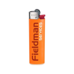 Isqueiro de plástico com design fino e chama estável BIC® J23 cor cor-de-laranja