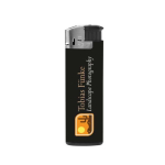 Isqueiro de plástico BIC® J38 de fácil acendimento por ignição cor preto vista traseira