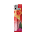 Isqueiro de plástico BIC® J38 de fácil acendimento por ignição cor vermelho vista traseira